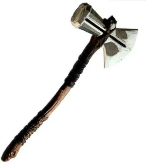 damdos Halloween Prop Cosplay Weapon 72cm PU Foam Axe for Axe Hammer Storm Breaker Battlee Brithdays Gift