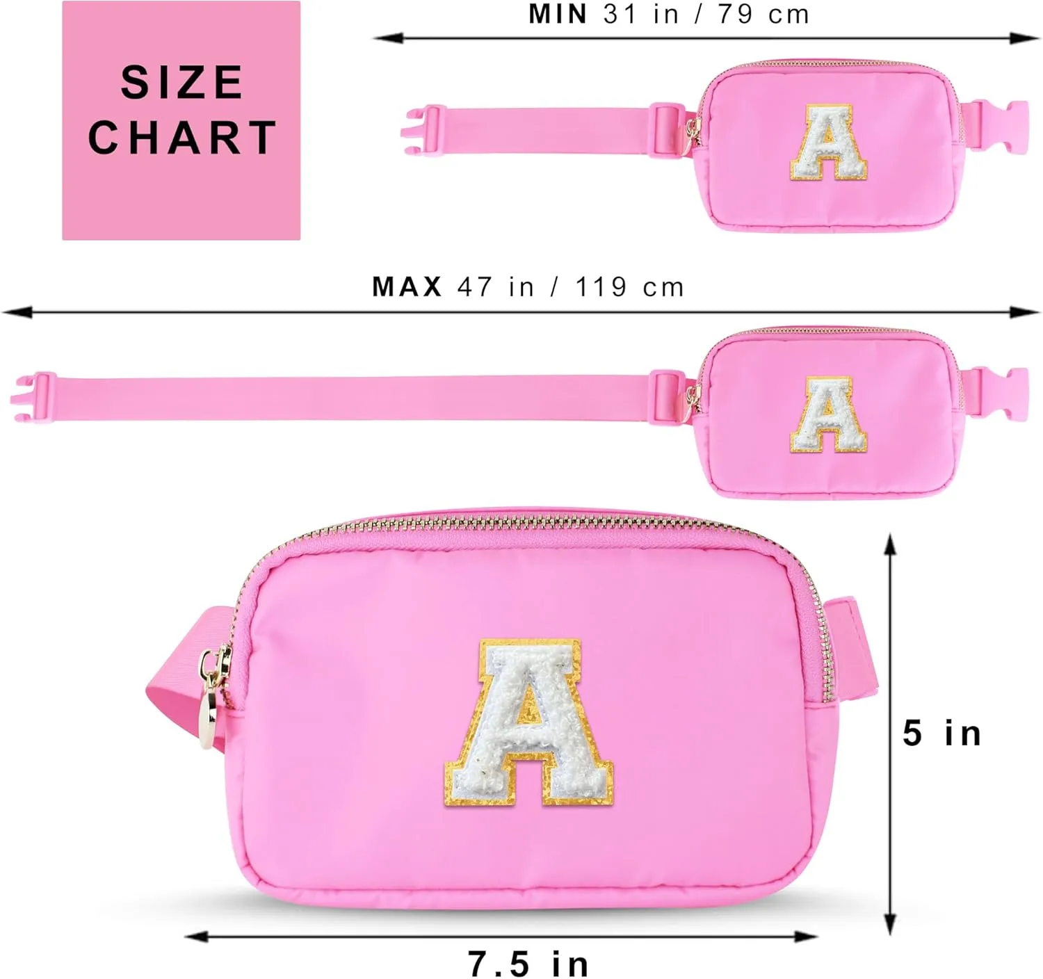 DANCOUR Kids Fanny Pack - Crossbody Bag for Girls, Birthday Gift for 8 & 11 Year Olds