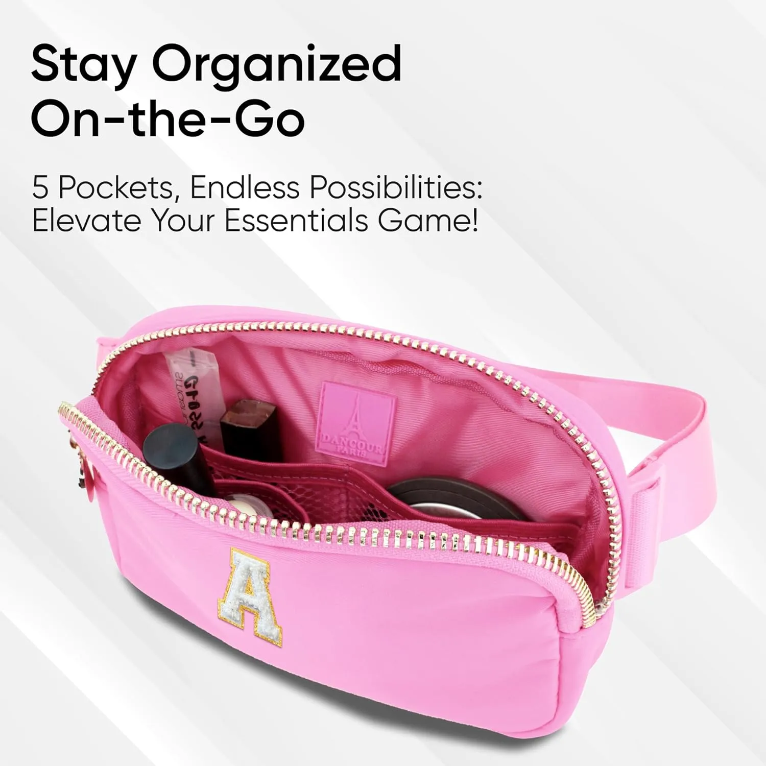 DANCOUR Kids Fanny Pack - Crossbody Bag for Girls, Birthday Gift for 8 & 11 Year Olds