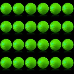 Deekin Glow Golf Balls for Night Sports Glow in The Dark Fluorescent Night Golf Balls Gift Novelty Light up LED Stocking Stuffers for Men Women