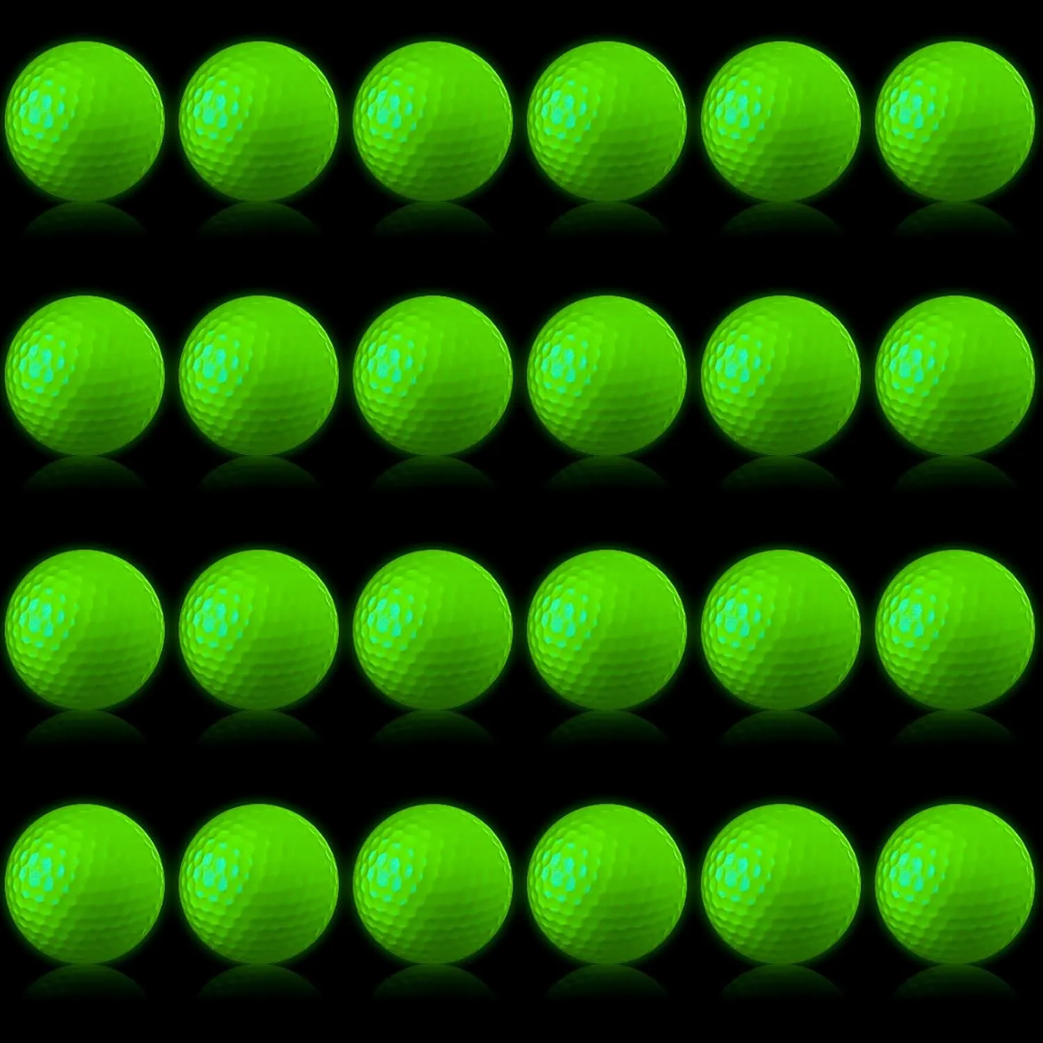 Deekin Glow Golf Balls for Night Sports Glow in The Dark Fluorescent Night Golf Balls Gift Novelty Light up LED Stocking Stuffers for Men Women