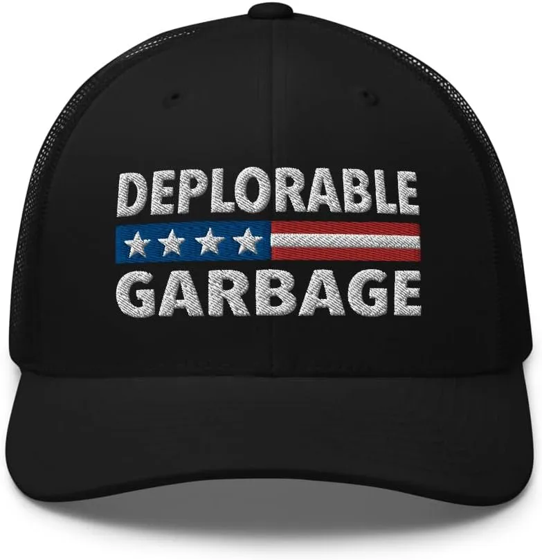 Deplorable Garbage Hat (Embroidered Trucker Cap)