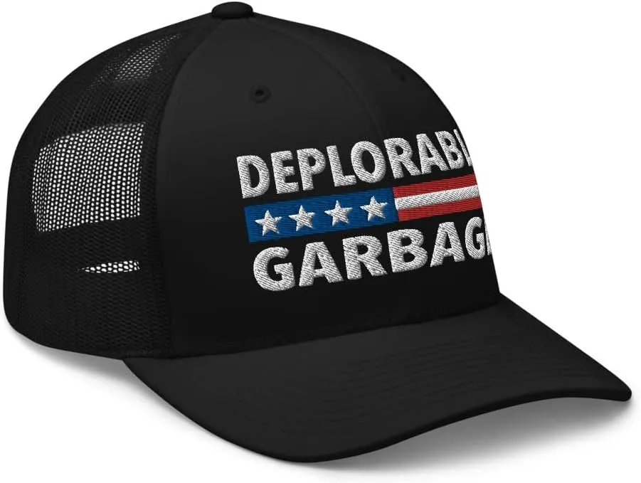 Deplorable Garbage Hat (Embroidered Trucker Cap)