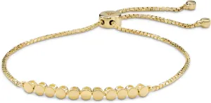 DEVATA 14K Solid Gold Clover/Heart/Butterfly/Cable Link/Round Women Chain Bracelet