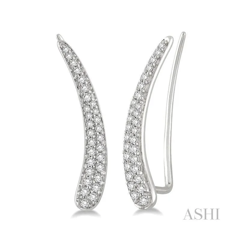 Diamond Fashion Ear Climbers