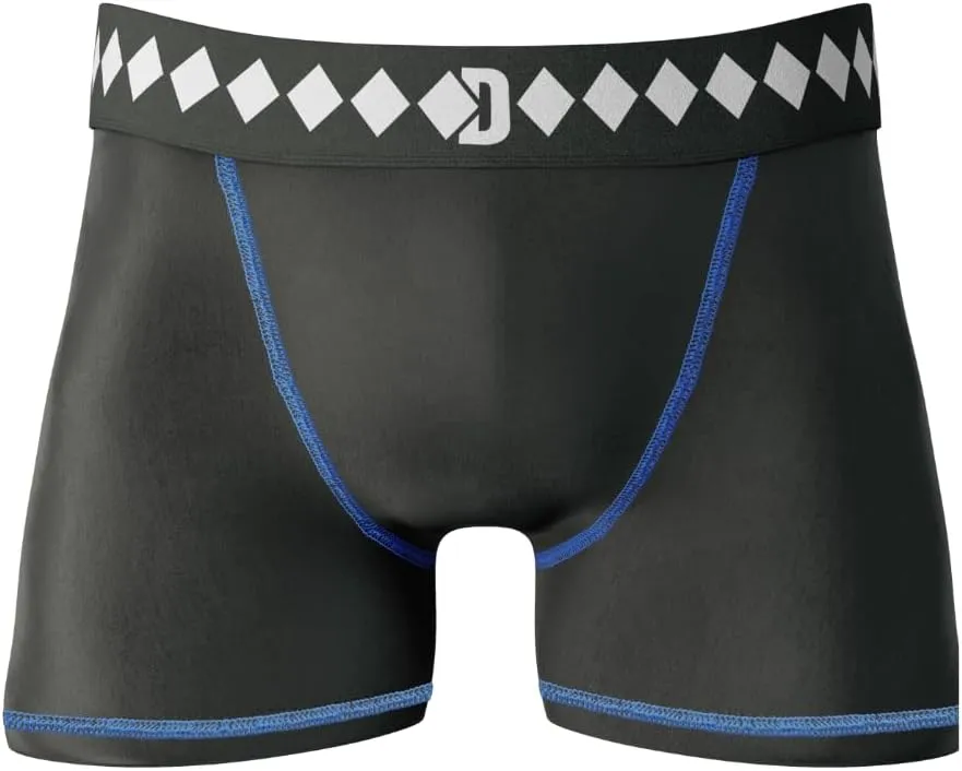 Diamond MMA Compression Shorts with Built-in Jock Strap Supporter with Athletic Cup Pocket for Sports