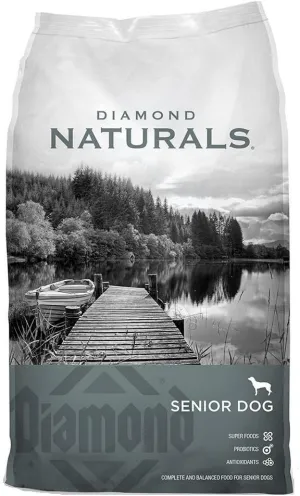 Diamond Naturals Senior Real Meat Recipe Natural Dry Dog Food With Real Cage Free Chicken, 35Lb