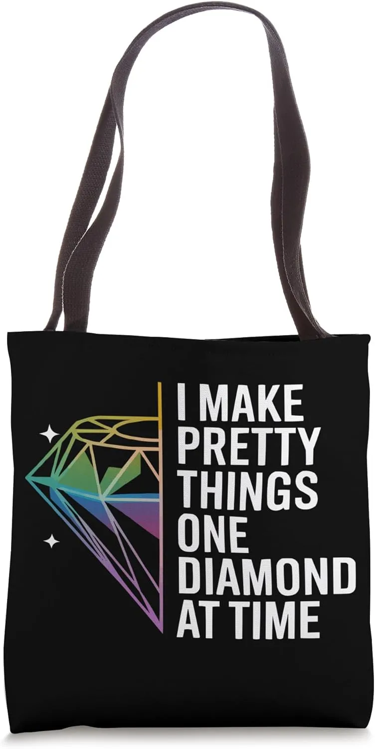 Diamond Painting Art Hobby Artistic Craft Diamond Painter Tote Bag
