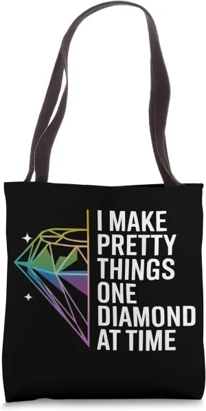 Diamond Painting Art Hobby Artistic Craft Diamond Painter Tote Bag