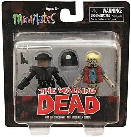 DIAMOND SELECT TOYS Walking Dead Minimates Wave 5 - Michone and Zombie by Diamond Select