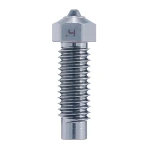 Diamondback Nozzles – Neptune 4 Plus/Max Compatible – Polycrystalline Solid Diamond Tip 3D Printer Nozzles, Improved Extrusion, Any Filament, Wear Resistant, Layer Adhesion, USA Made (0.4mm)