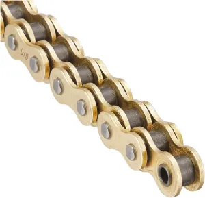 DID 520ERVT-120 Gold High Performance 120-Link X-Ring Chain with Connecting Link
