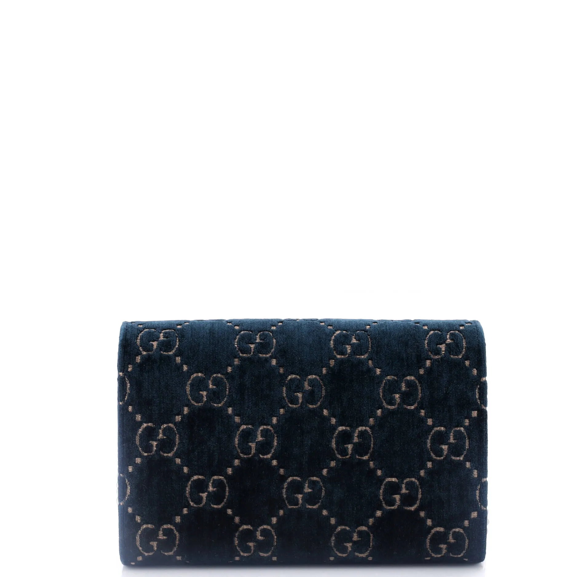 Dionysus Chain Wallet GG Velvet Small