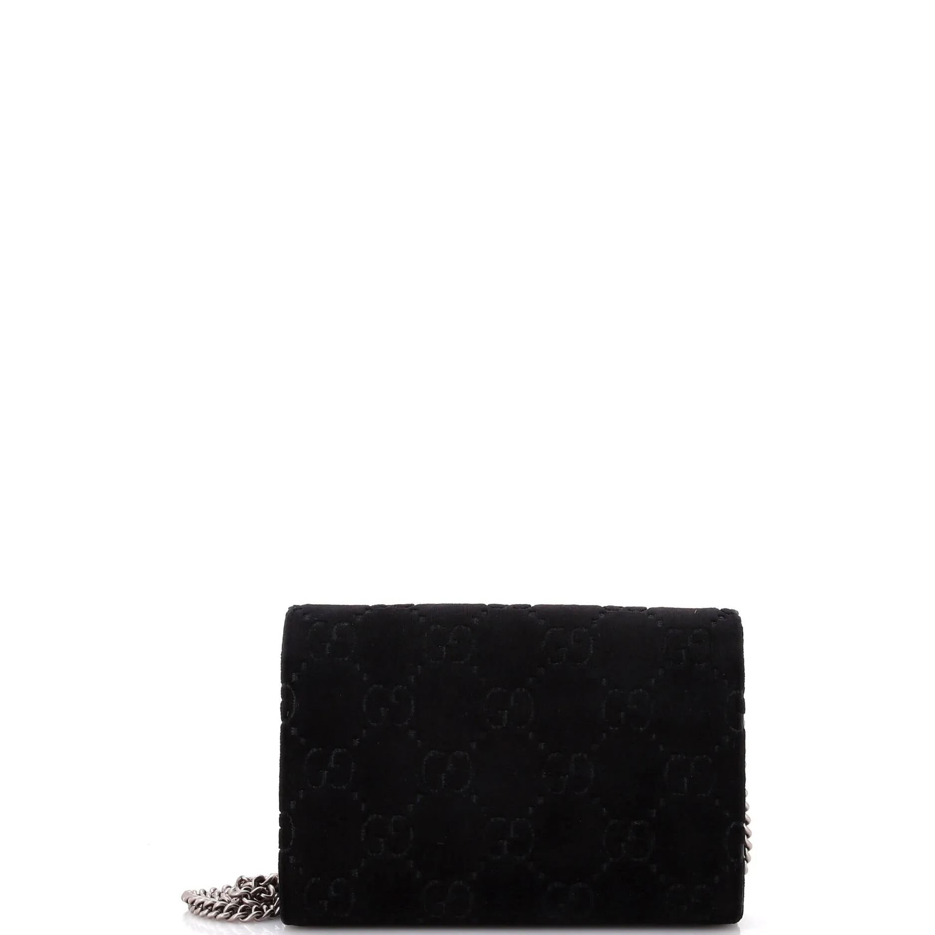 Dionysus Chain Wallet GG Velvet Small