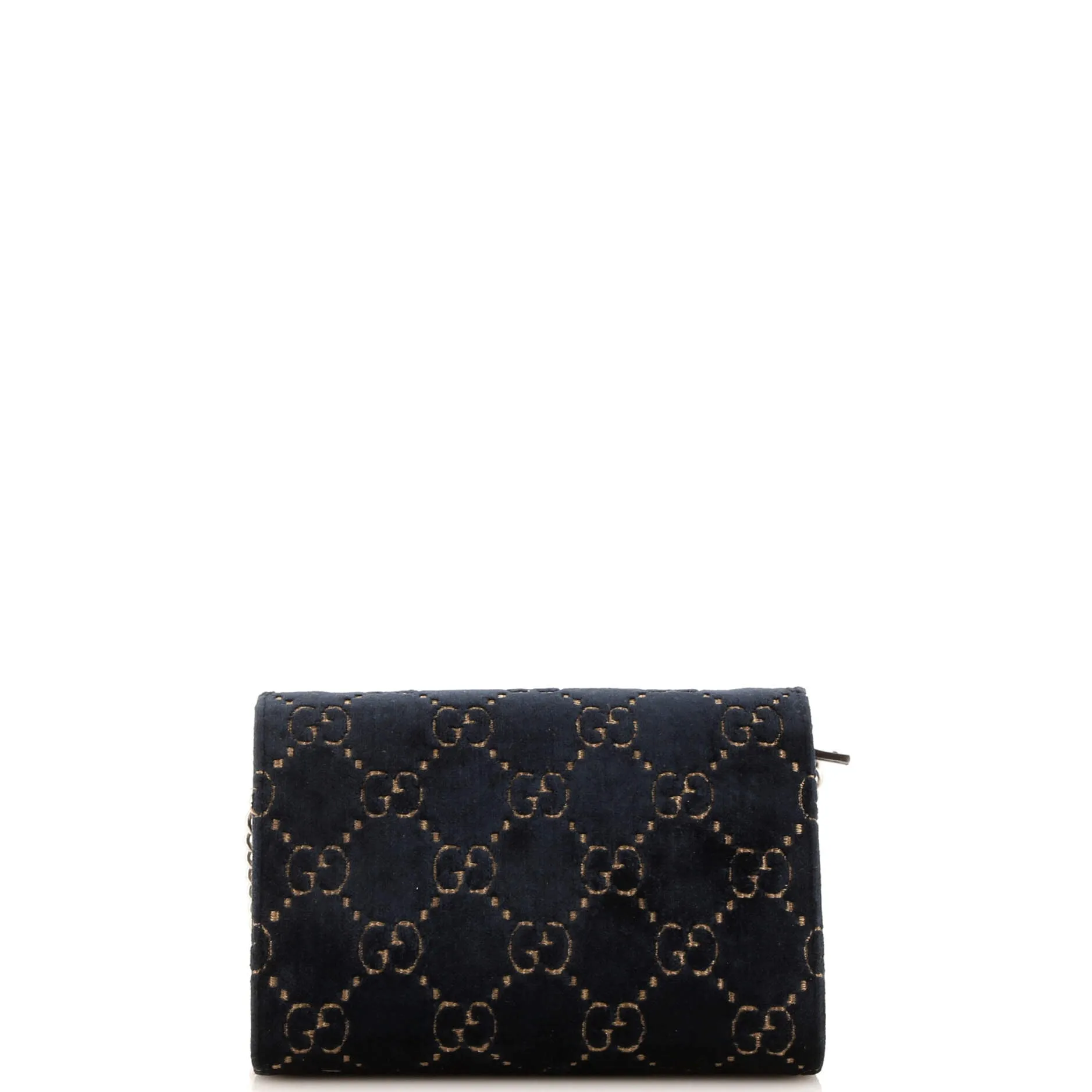 Dionysus Chain Wallet GG Velvet Small
