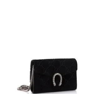 Dionysus Chain Wallet GG Velvet Small