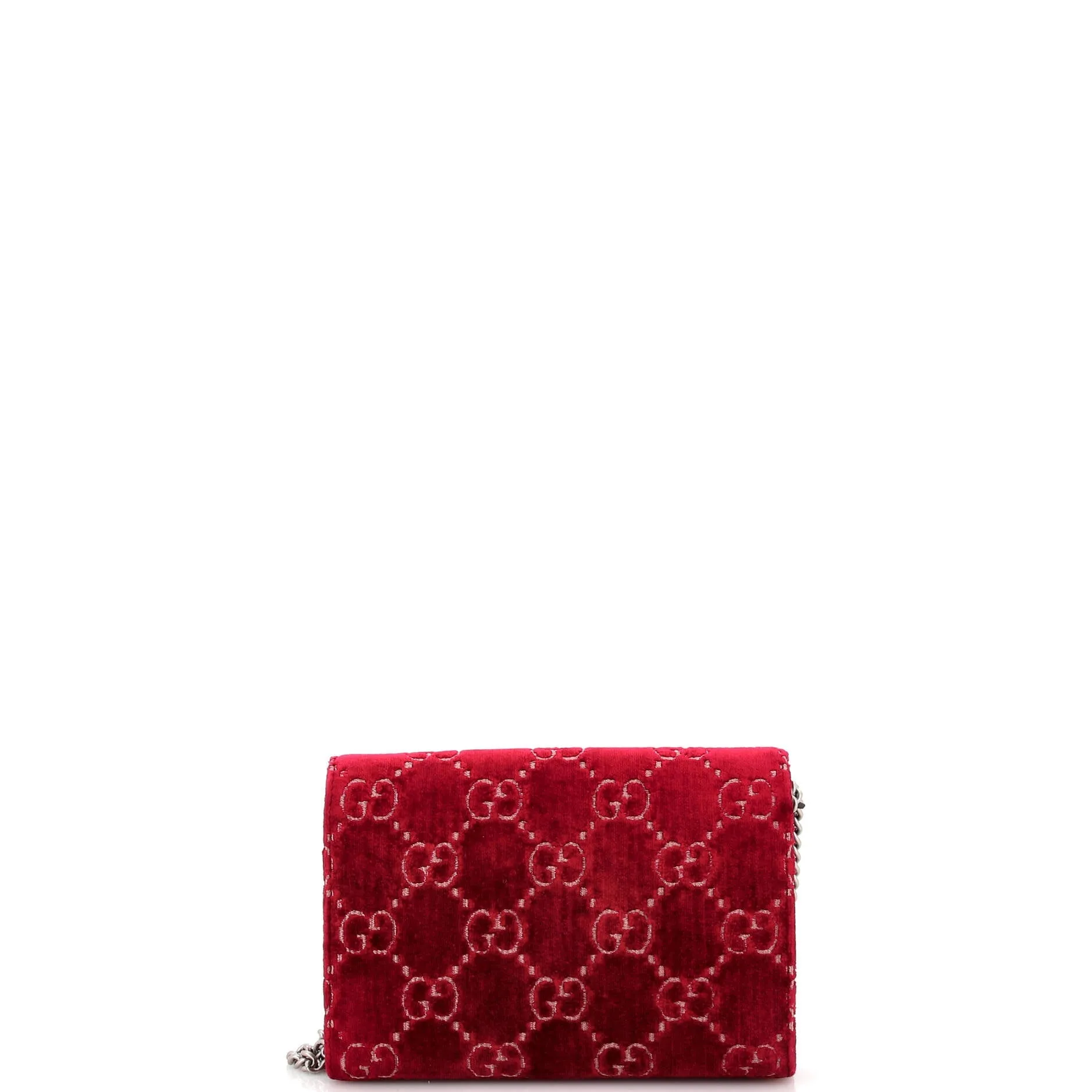 Dionysus Chain Wallet GG Velvet Small