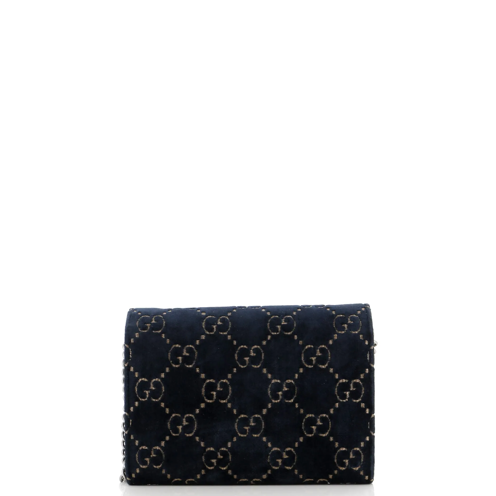 Dionysus Chain Wallet GG Velvet Small