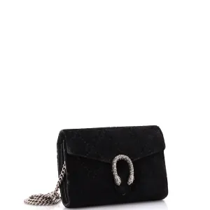 Dionysus Chain Wallet GG Velvet Small