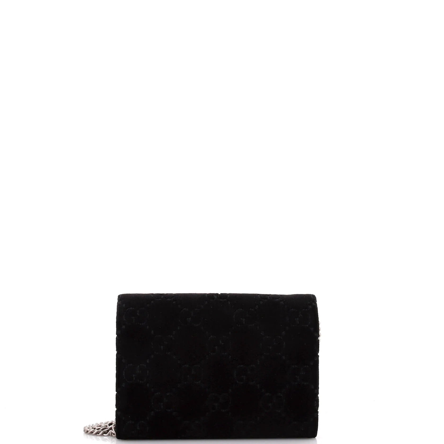 Dionysus Chain Wallet GG Velvet Small