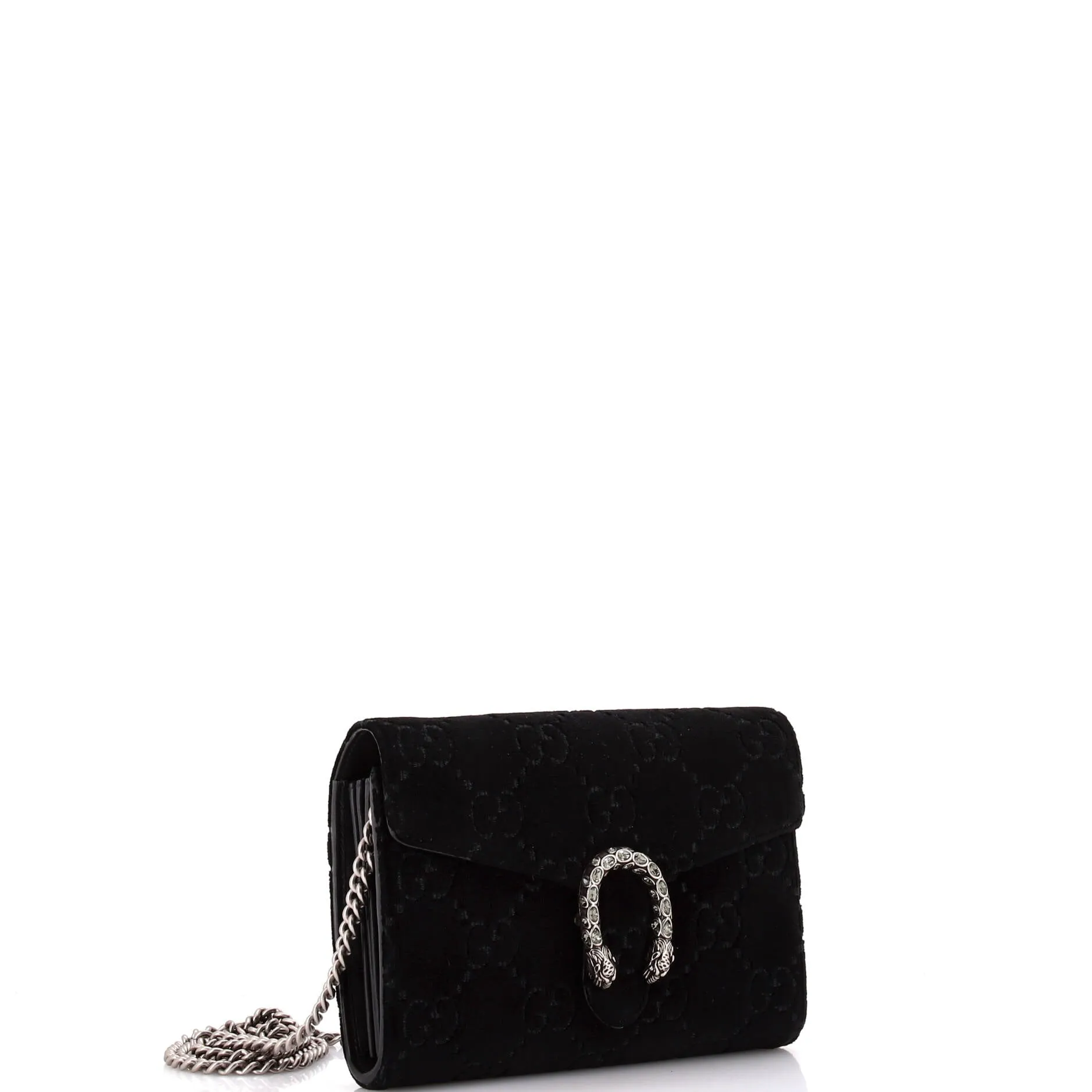 Dionysus Chain Wallet GG Velvet Small