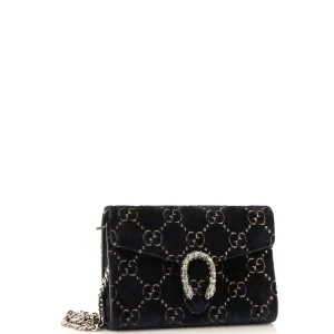 Dionysus Chain Wallet GG Velvet Small