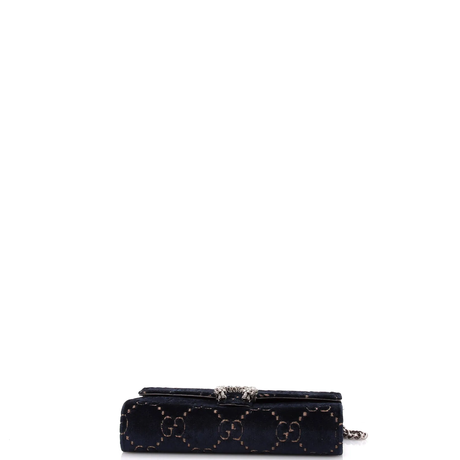 Dionysus Chain Wallet GG Velvet Small
