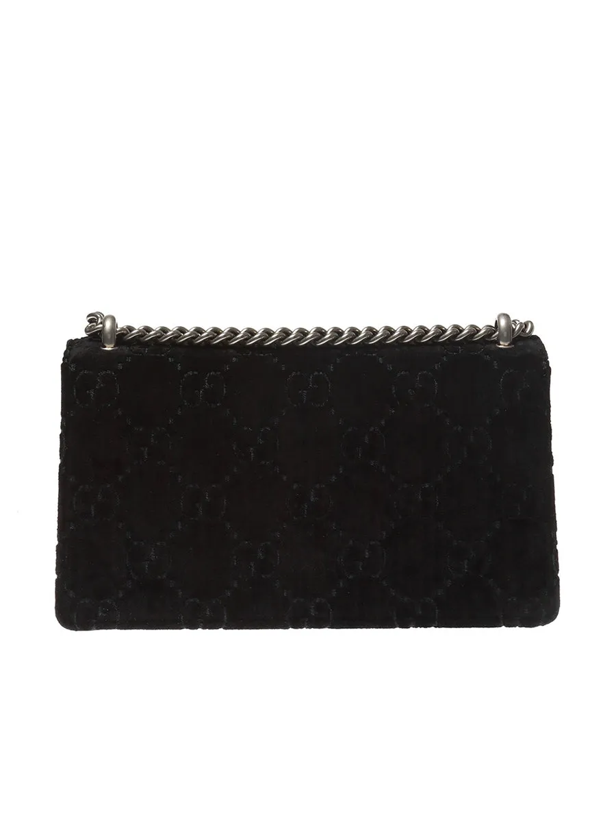 Dionysus GG Velvet Black Small Shoulder Bag