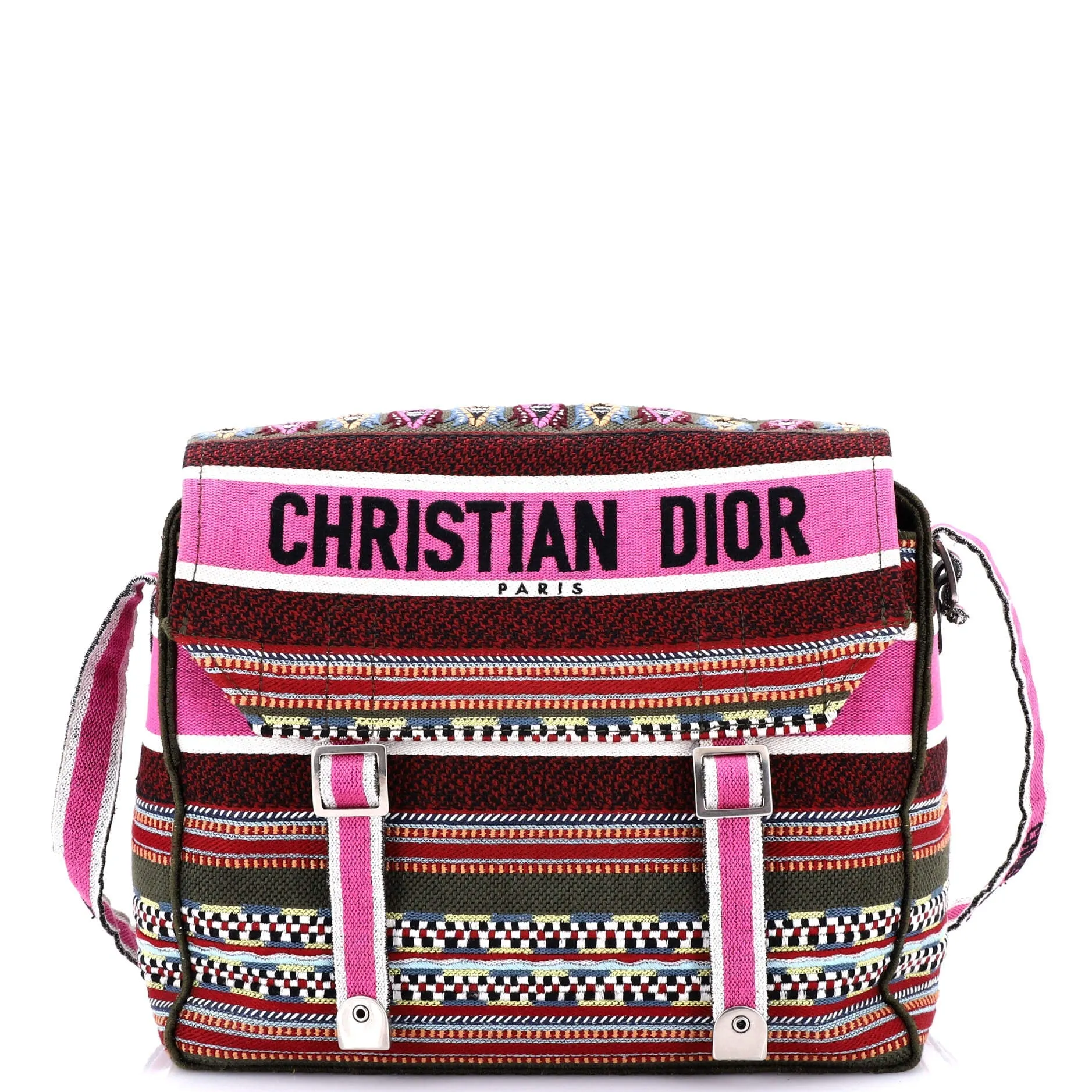 Diorcamp Messenger Bag Embroidered Canvas