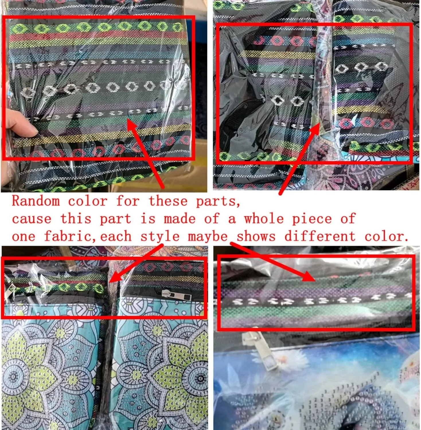 DIY Diamond Art Painting Crossbody Bag Canvas Ethnic Minority Style Unique Fashion Single Room Messenger Bag for Women-Birds