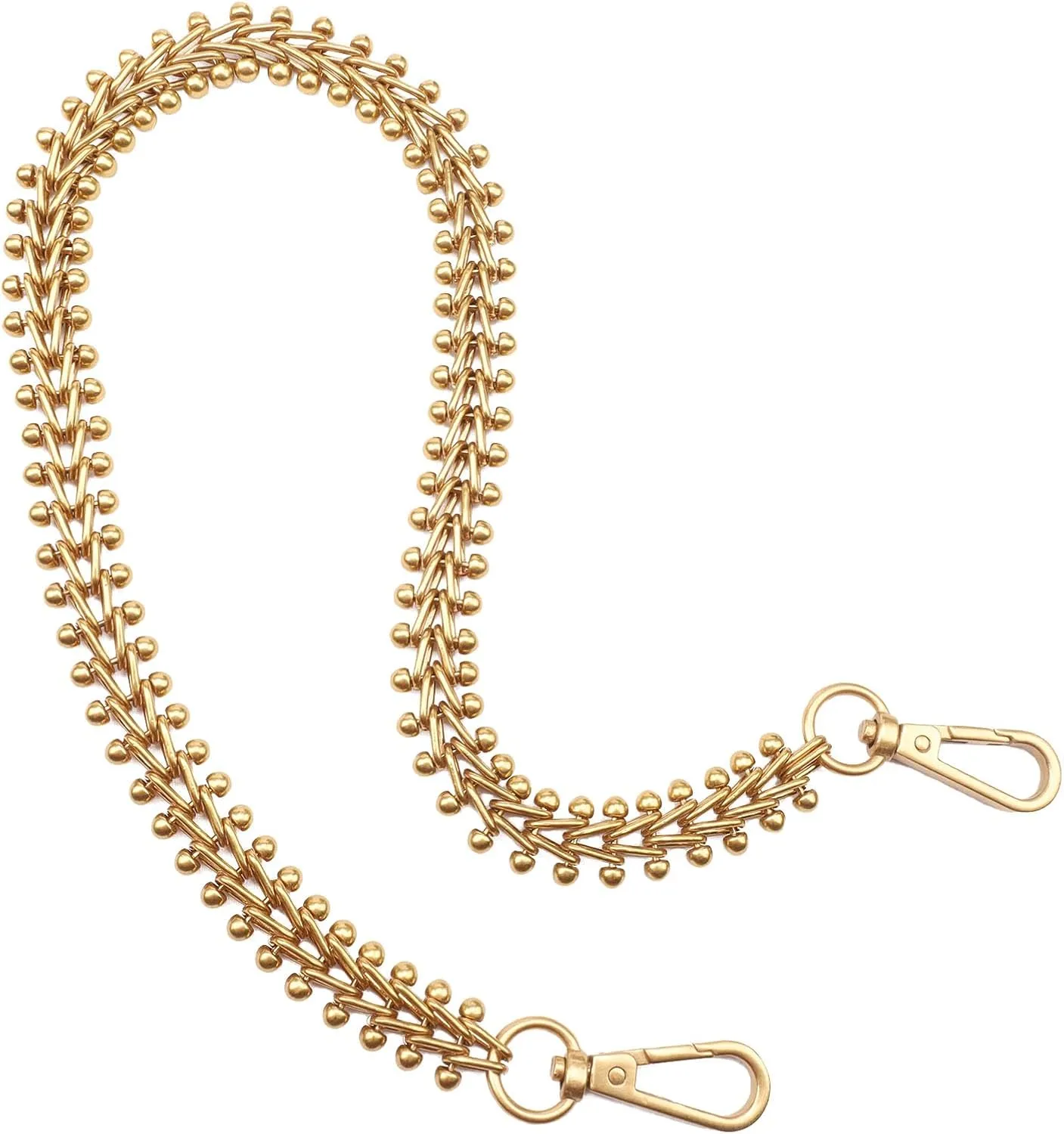 DIY Heavy Chunky Purse Chain Handles - Short Strap Replacement for Handbag or Shoulder Bags, 23.6 Inches Long