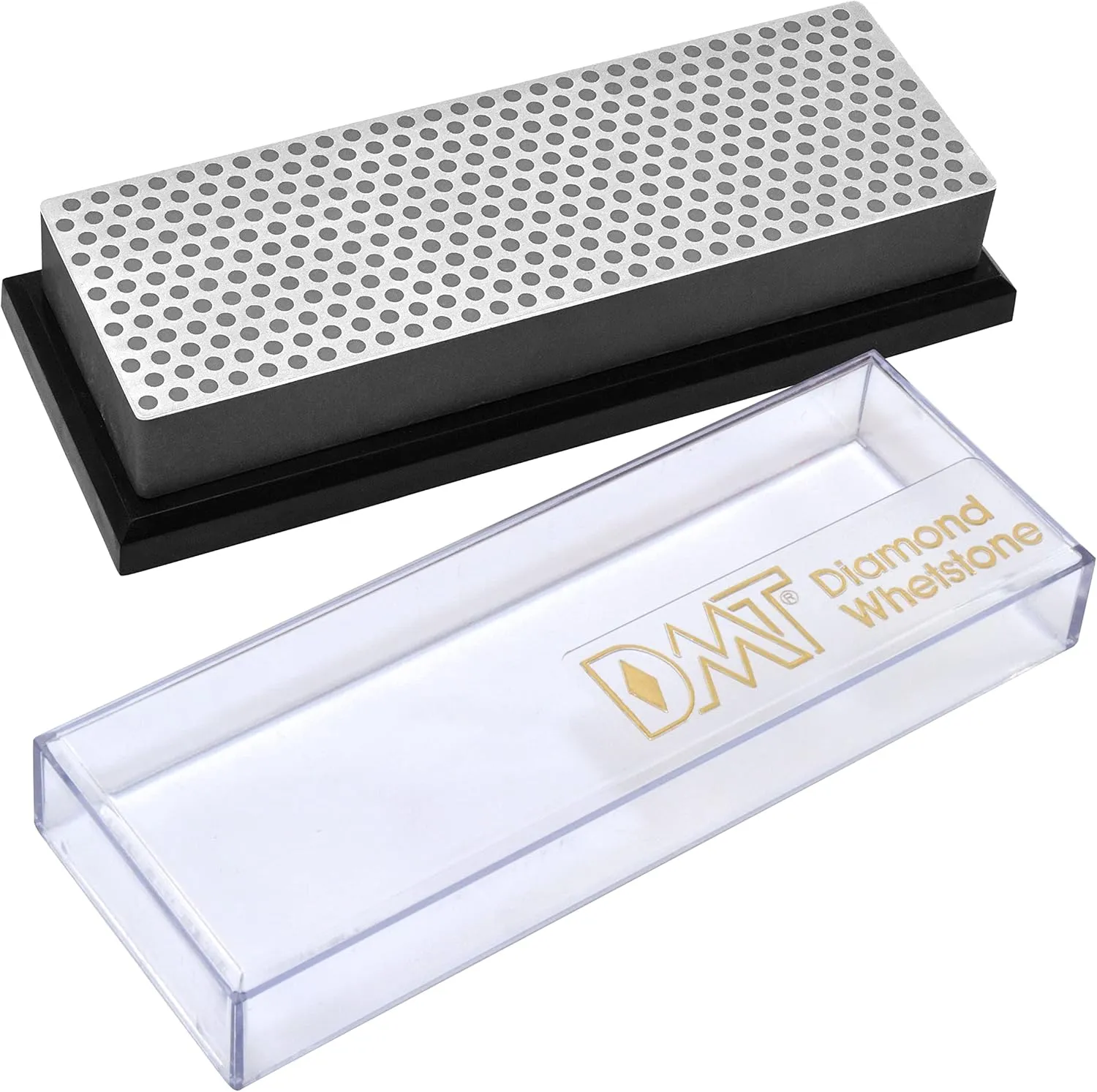 DMT (Diamond Machining Technology) 6-inch Diamond Whetstone Sharpening Stone with Plastic Case - Extra Coarse, W6XP