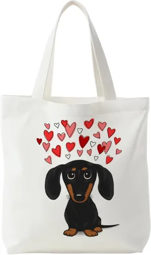 Dog Tote Bag, Dog Gifts for Women, Dog Dog Gifts Canvas Tote Bags for Women