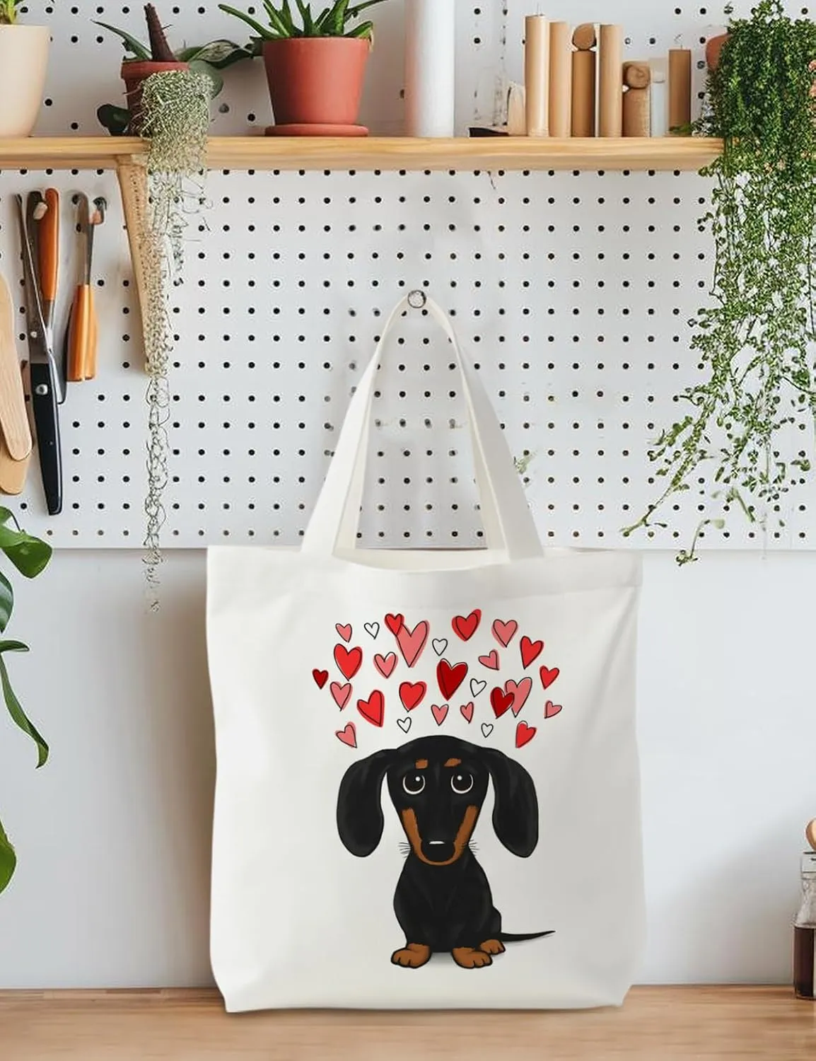 Dog Tote Bag, Dog Gifts for Women, Dog Dog Gifts Canvas Tote Bags for Women
