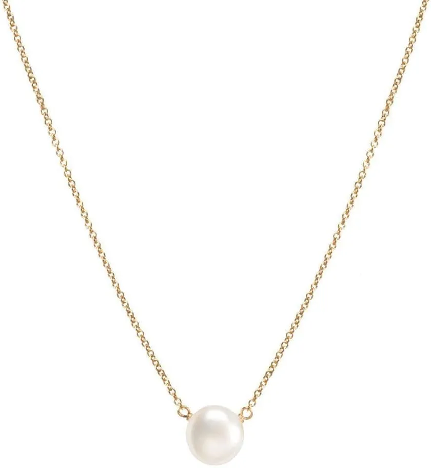 Dogeared I Love Mom Pearl Necklace