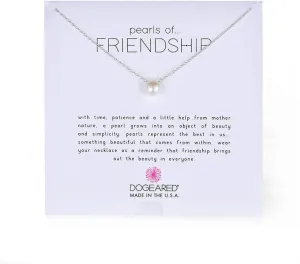 Dogeared "Pearls of . . . Friendship" Freshwater Cultured Pearl Necklace, 18.75"