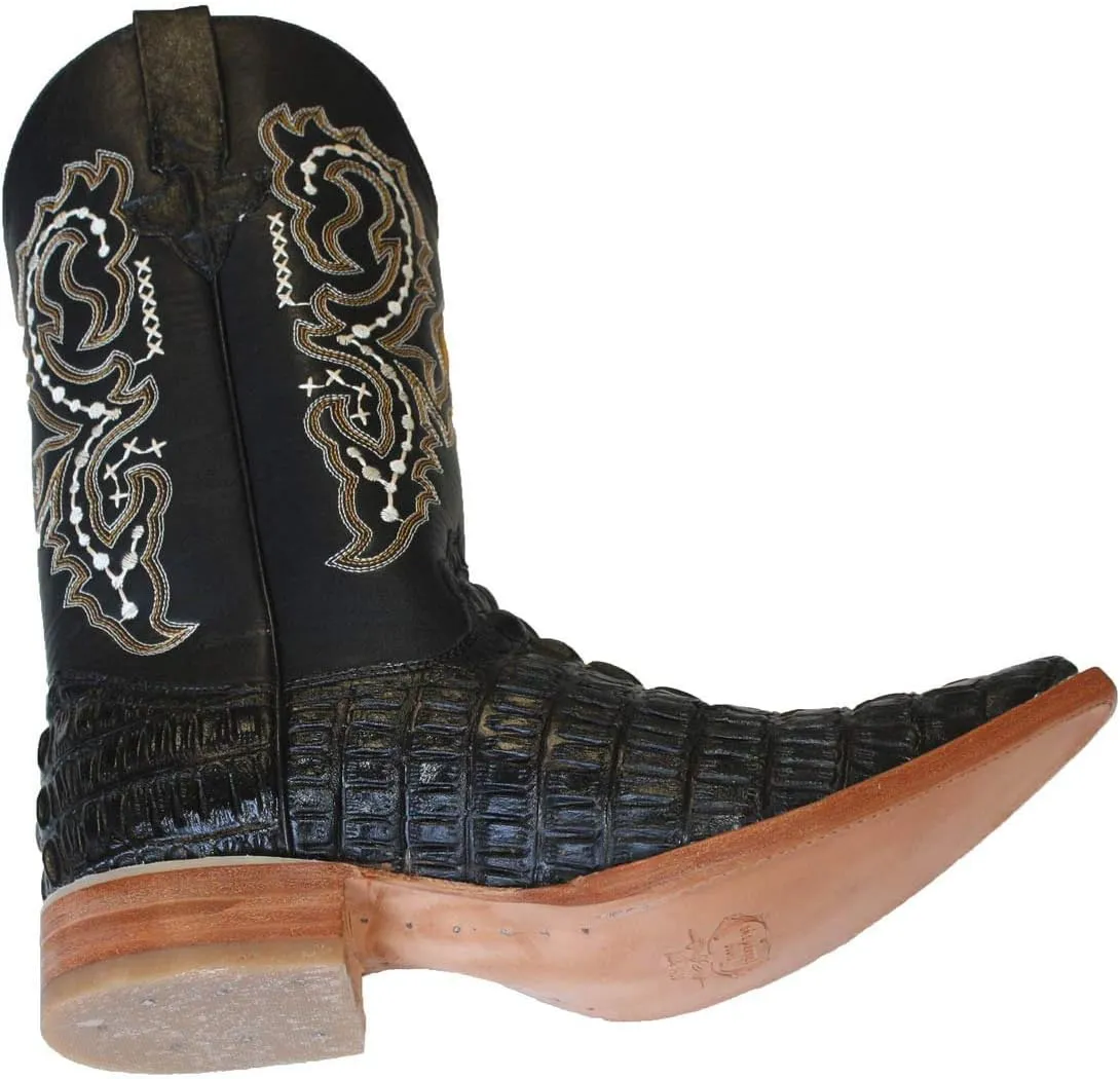 Dona Michi Cowboy Boot's Leather Crocodile Back Cut Cowboy Handmade Luxury Boots