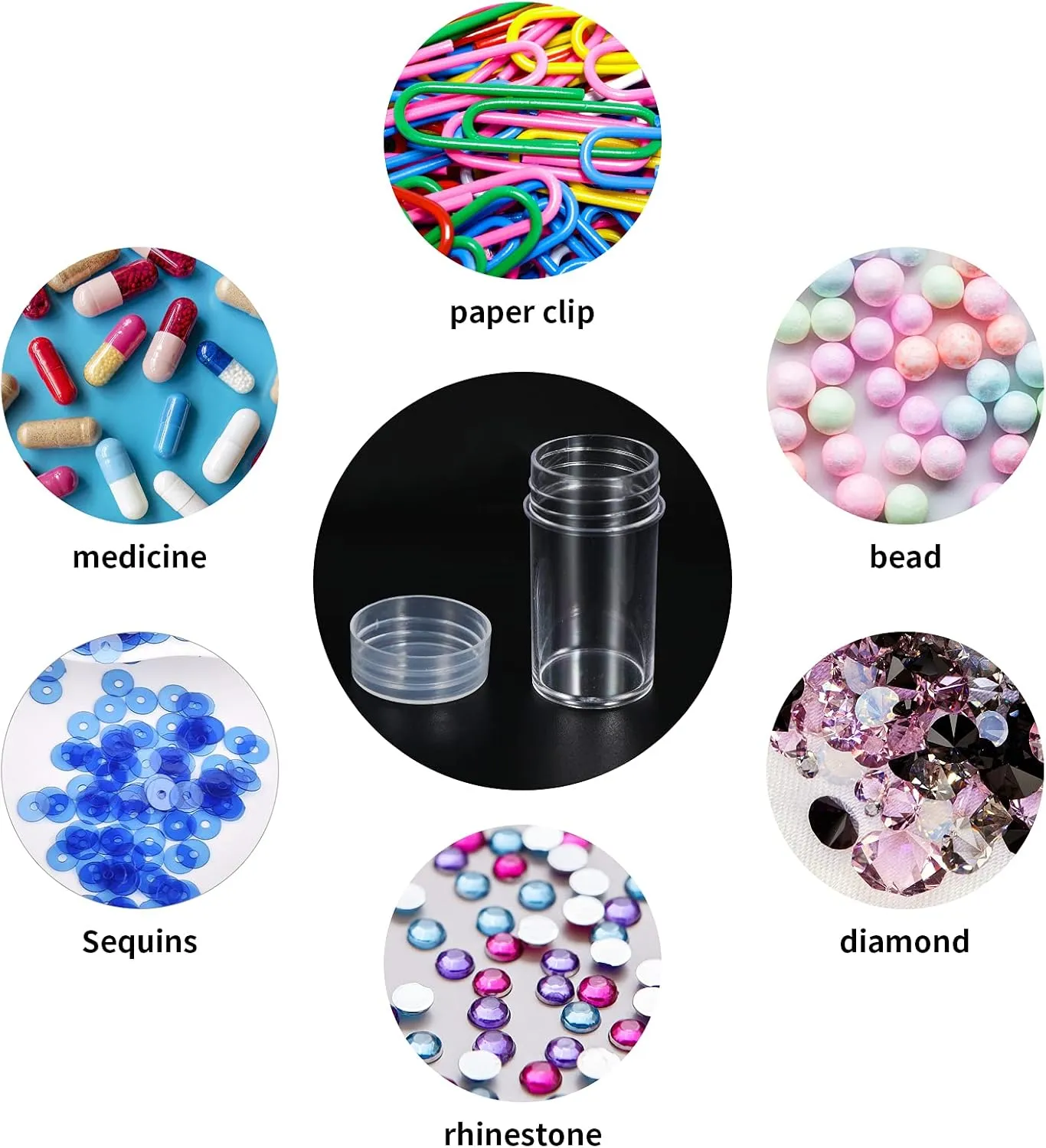 Douorgan Diamond Painting Storage Containers 60 Slots Accessories and Tools Portable Diamond Painting Organizer Shockproof Diamond Art Storage Case Jewelry Beads Storage Box