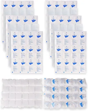 Dry Ice for Shipping Frozen Food Ice Packs for Cooler, 12 Sheets Shipping Cold Packs for Transport Chocolate, Perishables, Fish, Candles -Camping, Long Distance Travel Ice Packs
