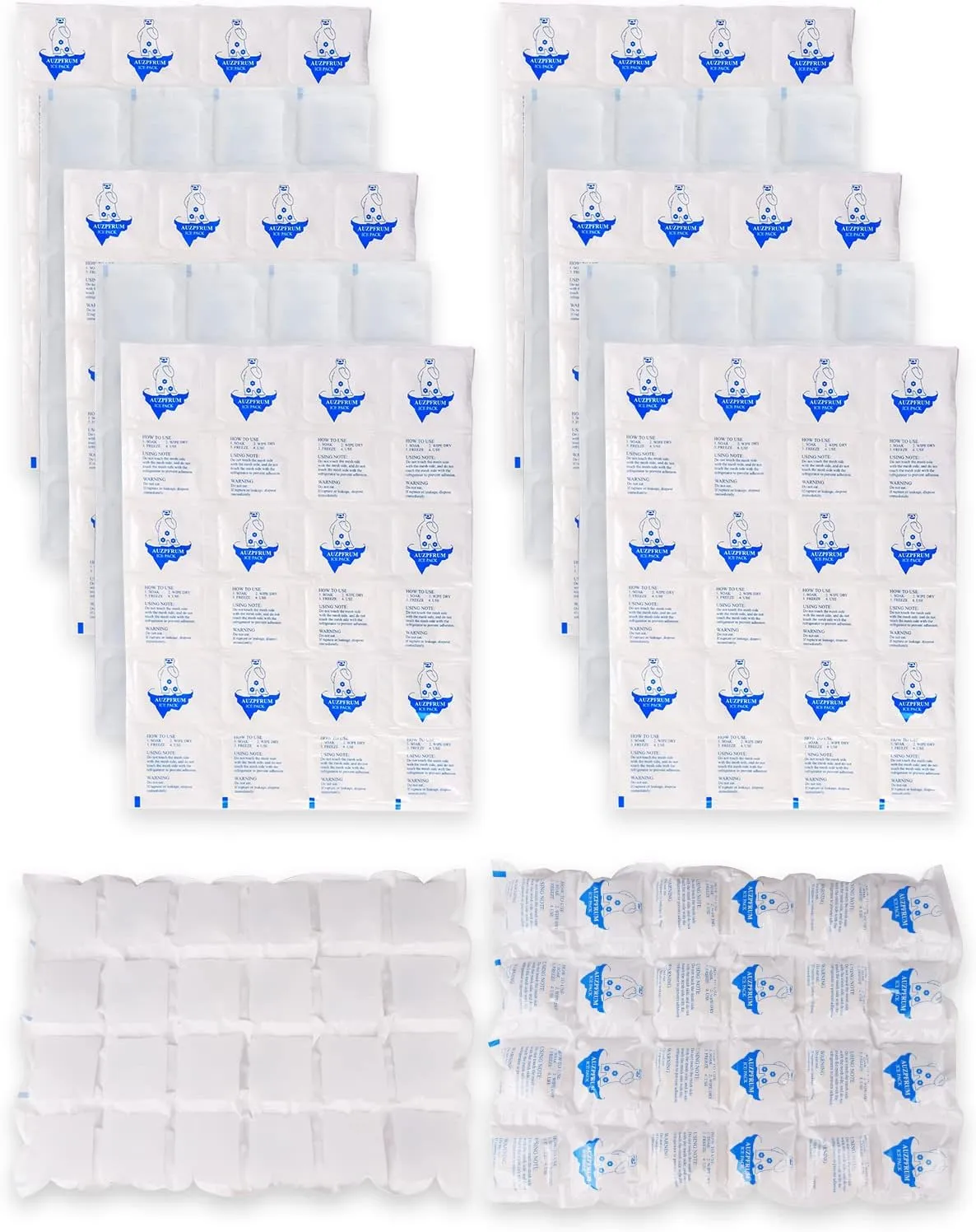 Dry Ice for Shipping Frozen Food Ice Packs for Cooler, 12 Sheets Shipping Cold Packs for Transport Chocolate, Perishables, Fish, Candles -Camping, Long Distance Travel Ice Packs
