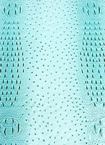 DuroLast™ Alligator Ostrich Hybrid Embossed Vinyl Fabric Sold by The Yard 2 Tone Crocodile Hybrid DIY Upholstery Accessories Apparel (Carnage Red)