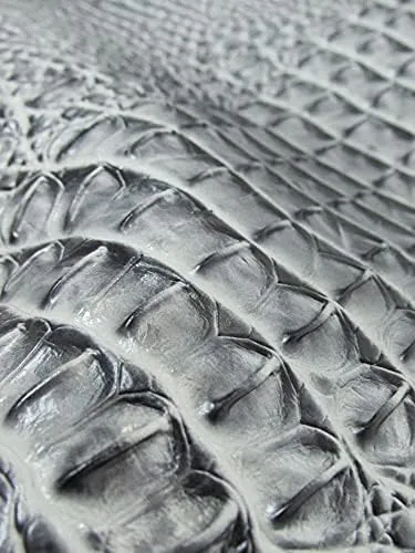 DuroLast™ Hydra Gator 3D Embossed Vinyl Fabric Sold by The Yard 2 Tone 3D Crocodile DIY Upholstery Accessories Apparel (Viper Green)