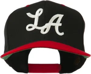 e4Hats.com LA Embroidered Snapback Cap