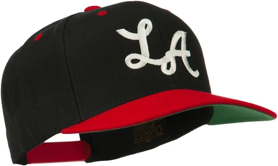 e4Hats.com LA Embroidered Snapback Cap