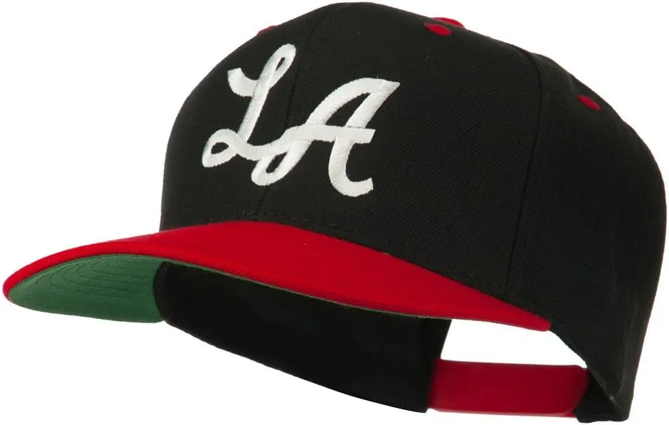 e4Hats.com LA Embroidered Snapback Cap