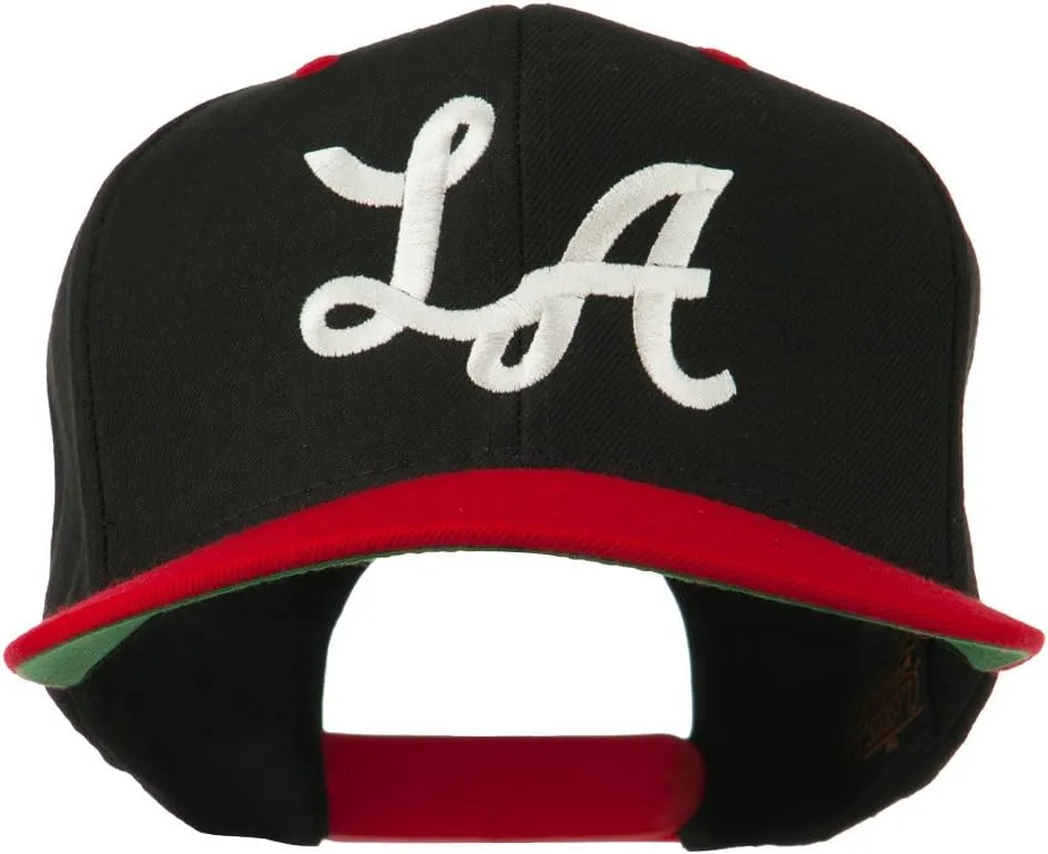 e4Hats.com LA Embroidered Snapback Cap