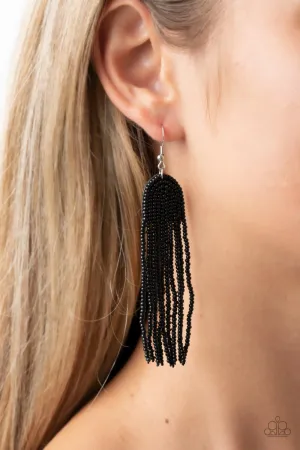 Earrings Right as RAINBOW - Black E400