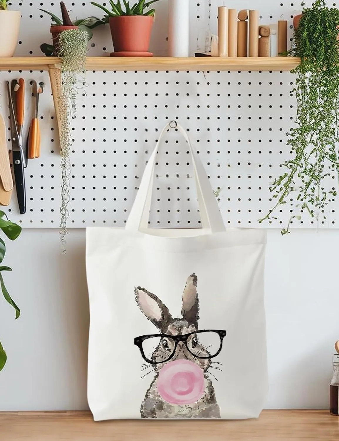 Easter Tote Bag, Easter Canvas Tote Bag For Women, Easter Gifts For Women, Easter Reusable Grocery Bags Shopping Bags
