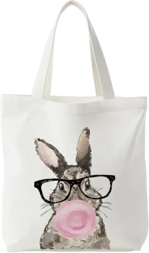 Easter Tote Bag, Easter Canvas Tote Bag For Women, Easter Gifts For Women, Easter Reusable Grocery Bags Shopping Bags