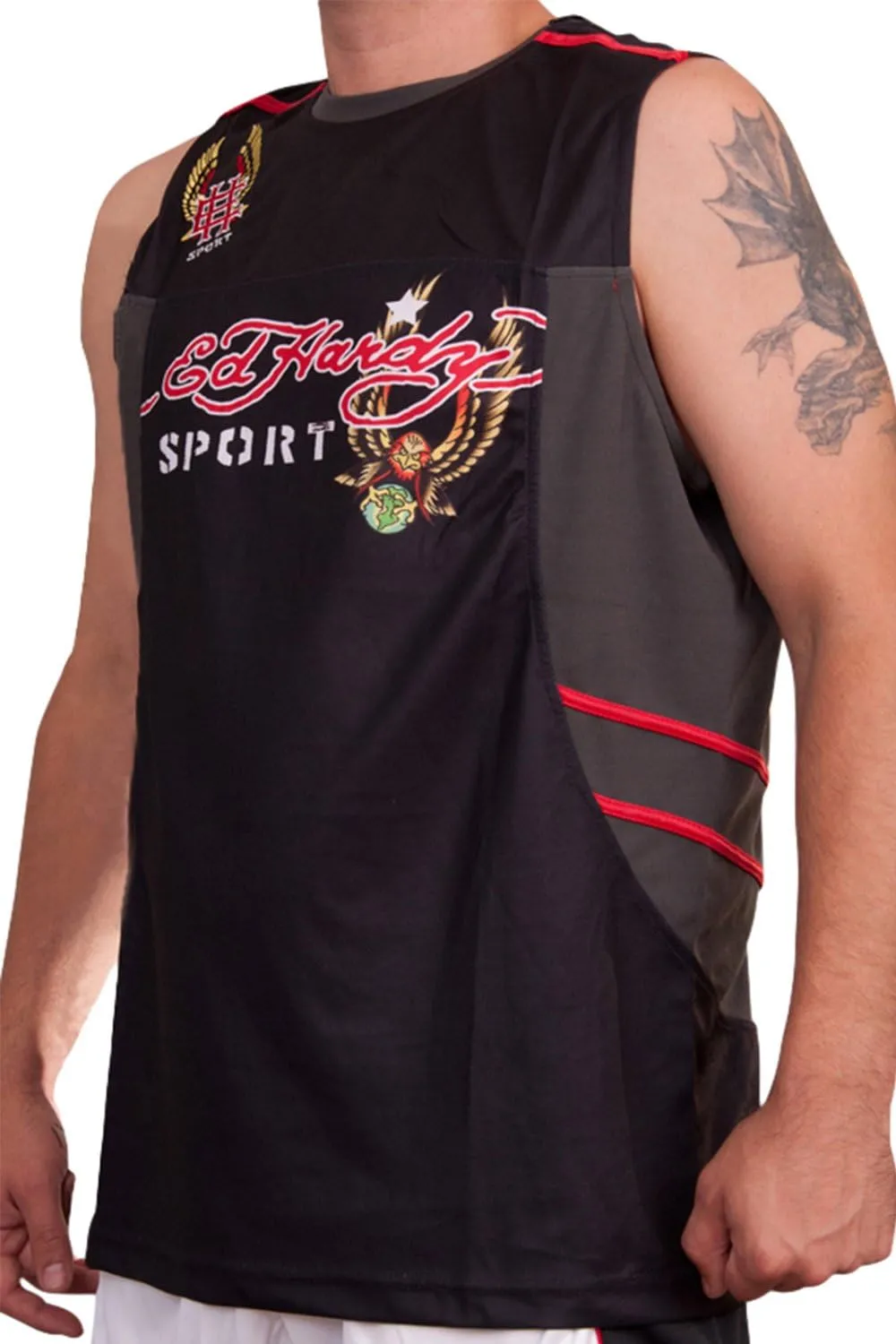 Ed Hardy Men's Sport Athletic Tank Top Muscle Tee